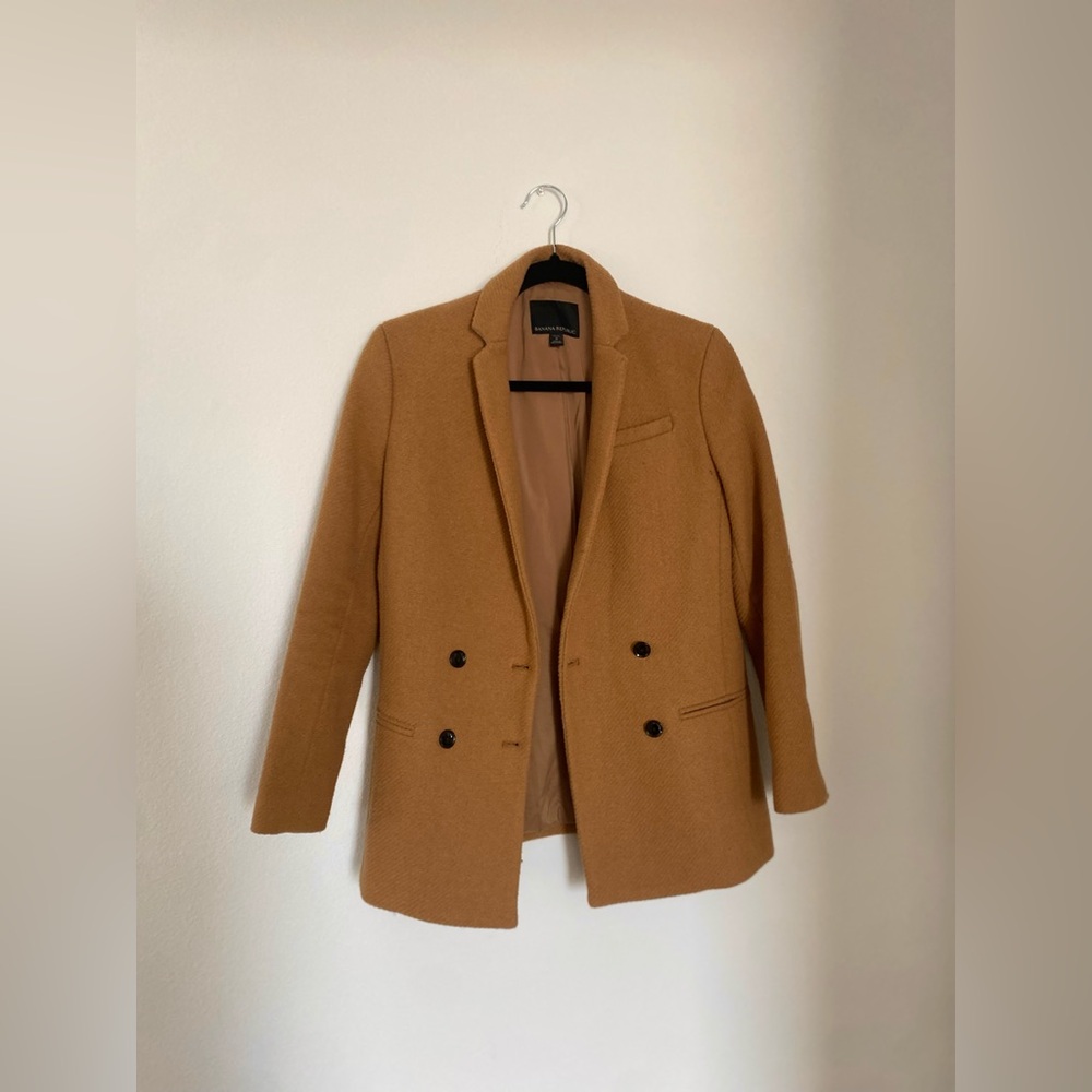Banana Republic Camel Wool Blazer